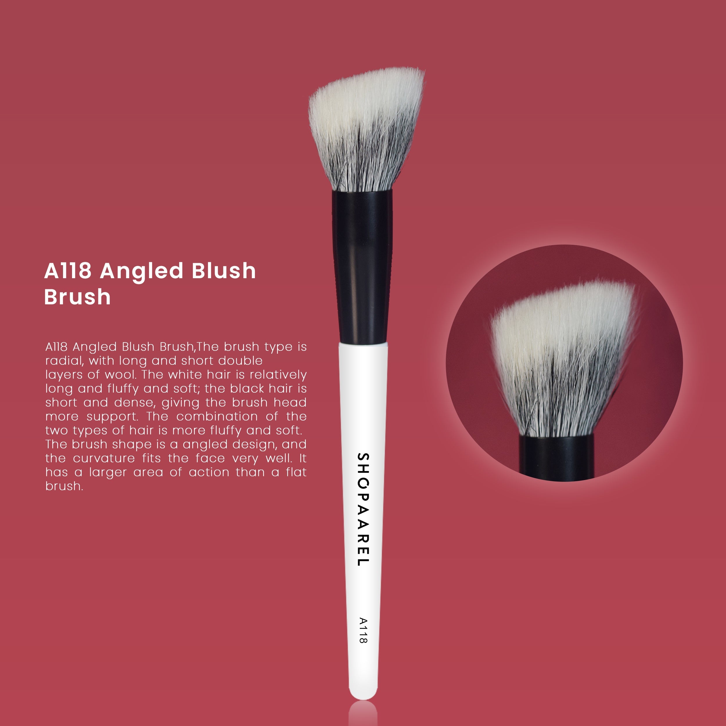 A118 Angled Blush Brush