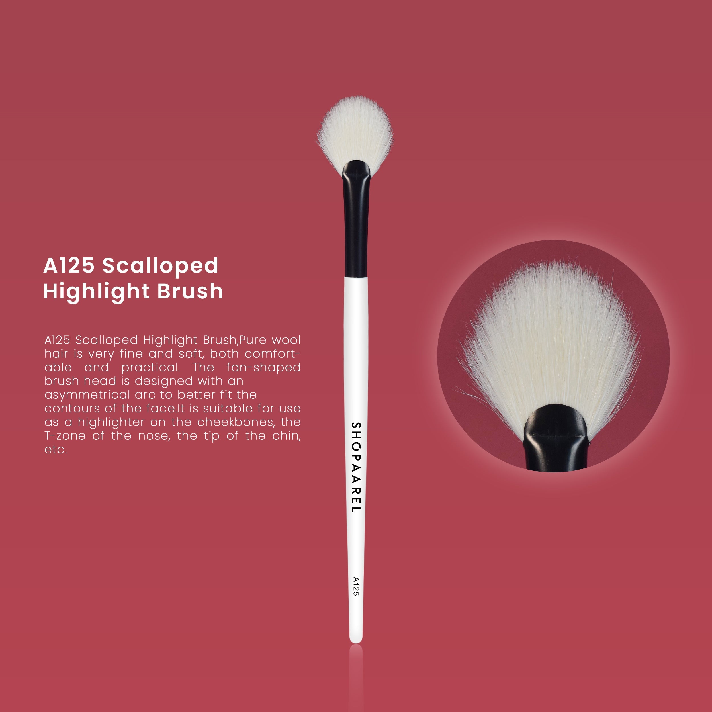 A125 Scalloped Highlight Brush