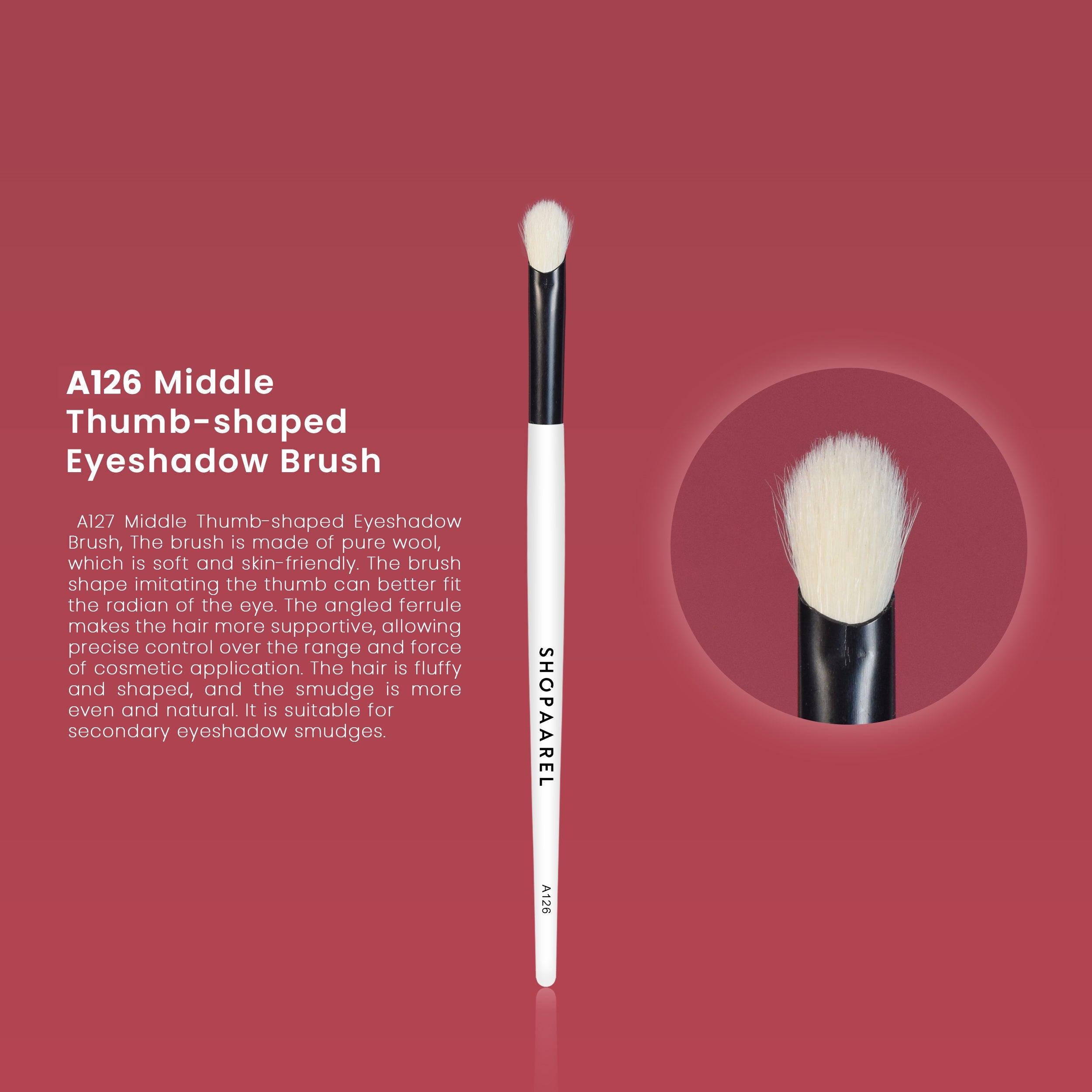 A126 Small Thumb-shaped Eyeshadow Brush