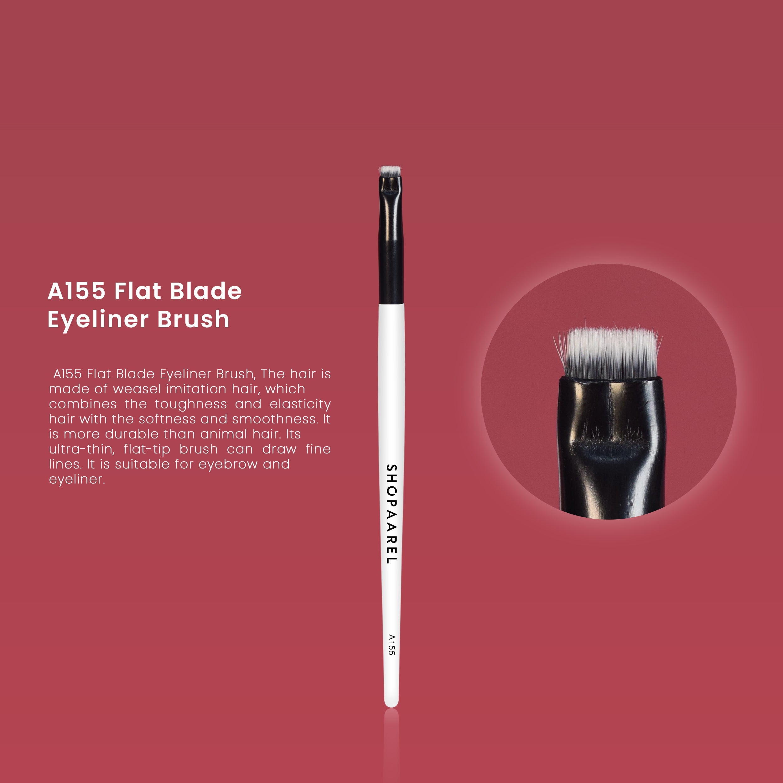 A155 Flat Blade Eyeliner Brush