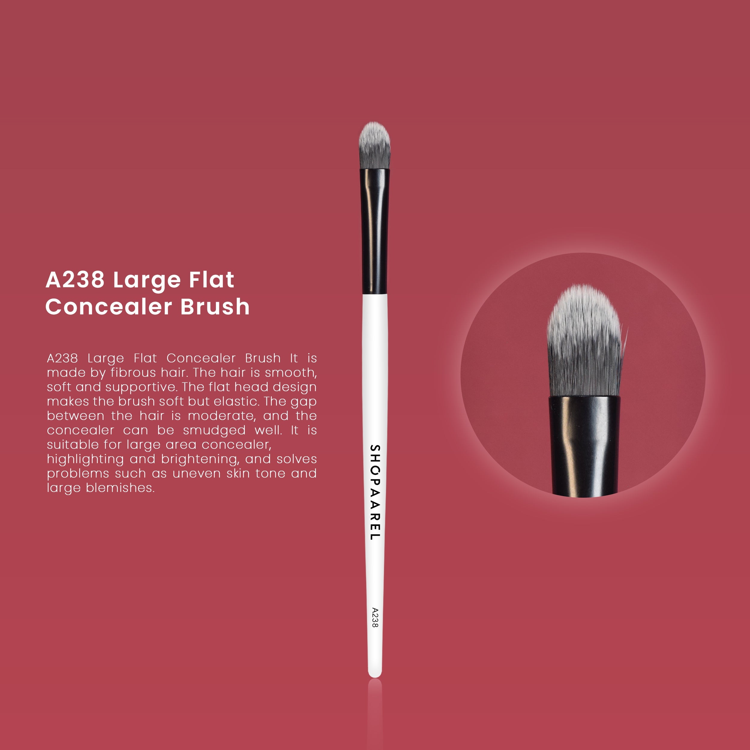 A238 Large Flat Concealer Brush