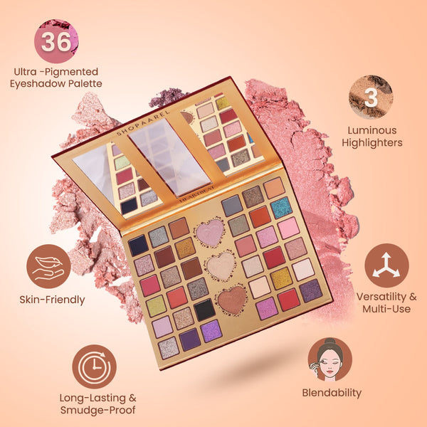 Heartbeat Eyeshadow & Highlighter Palette